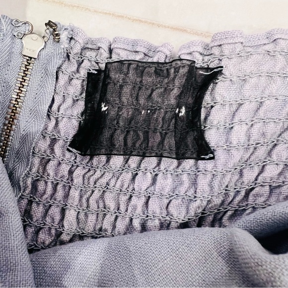 Reformation Hattie Linen dress in Mineral - Picture 7 of 8